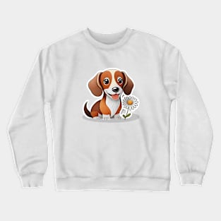 Dachshund Daisy Crewneck Sweatshirt